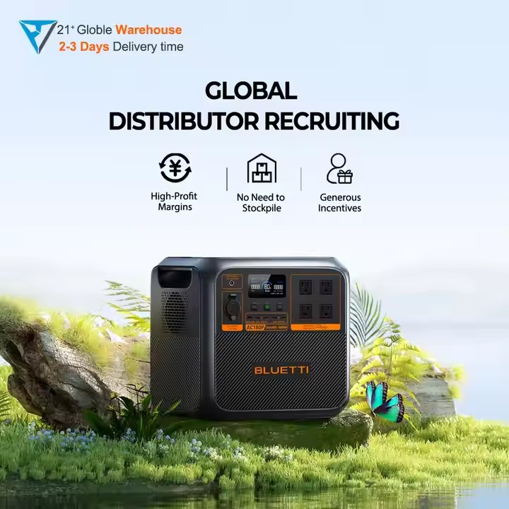 Portable Power Station - Bluett=i Portable Solar Generator AC180P 1800W