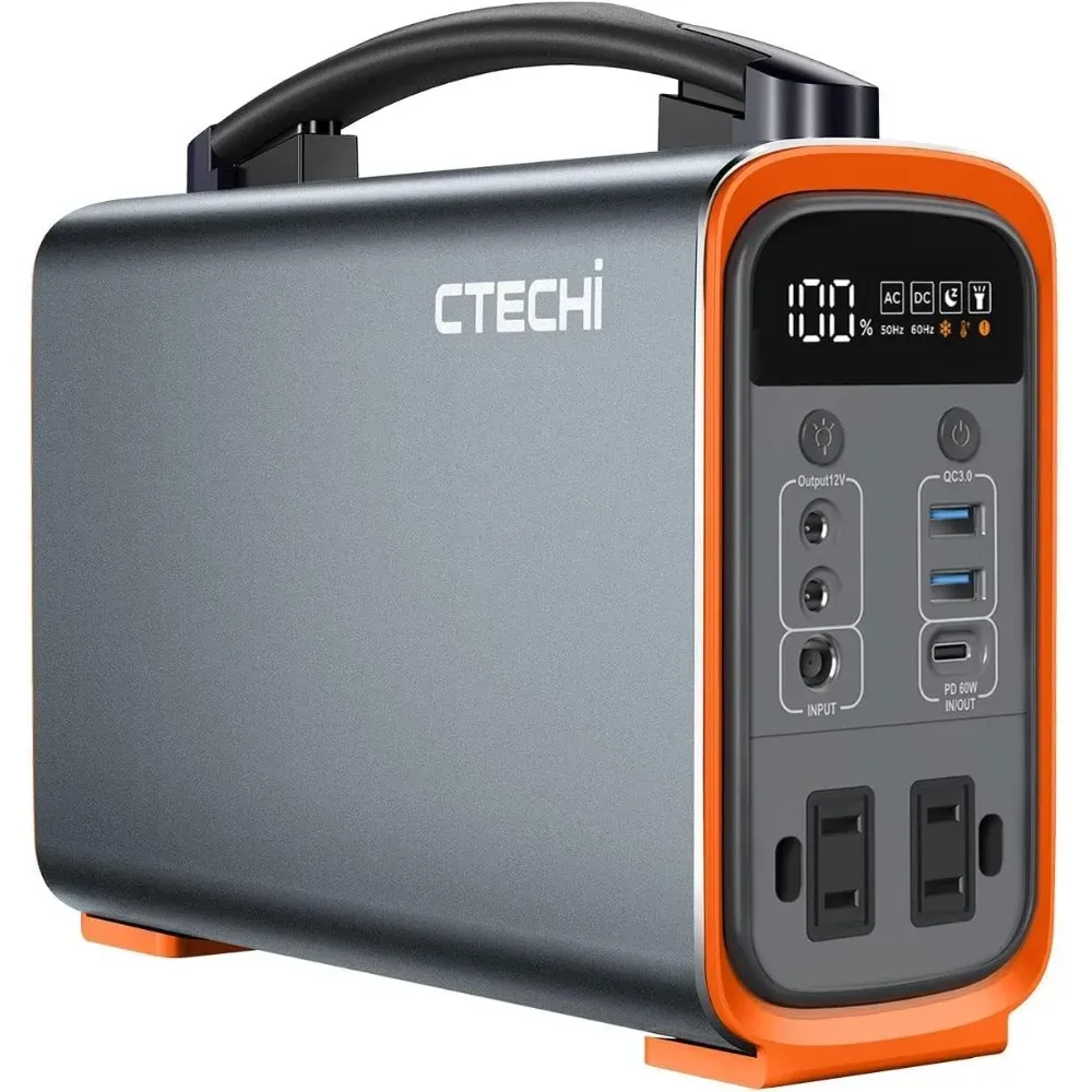 Solar Generator - 320Wh Lifepo4 Portable Power Station, solar