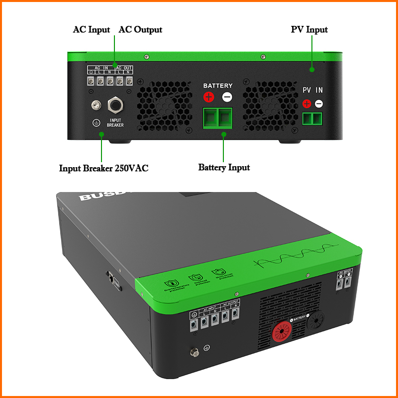 4.2KW 6.2KW Hybrid Solar Inver - огляд і ціна Charge Controller Solar