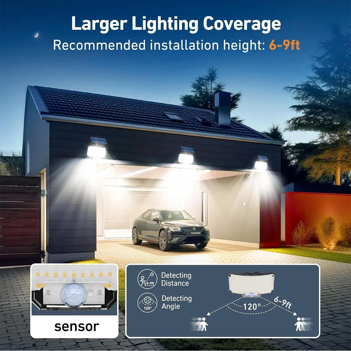 234LED Solar Outdoor Lights Mo - огляд і ціна Solar Lamp