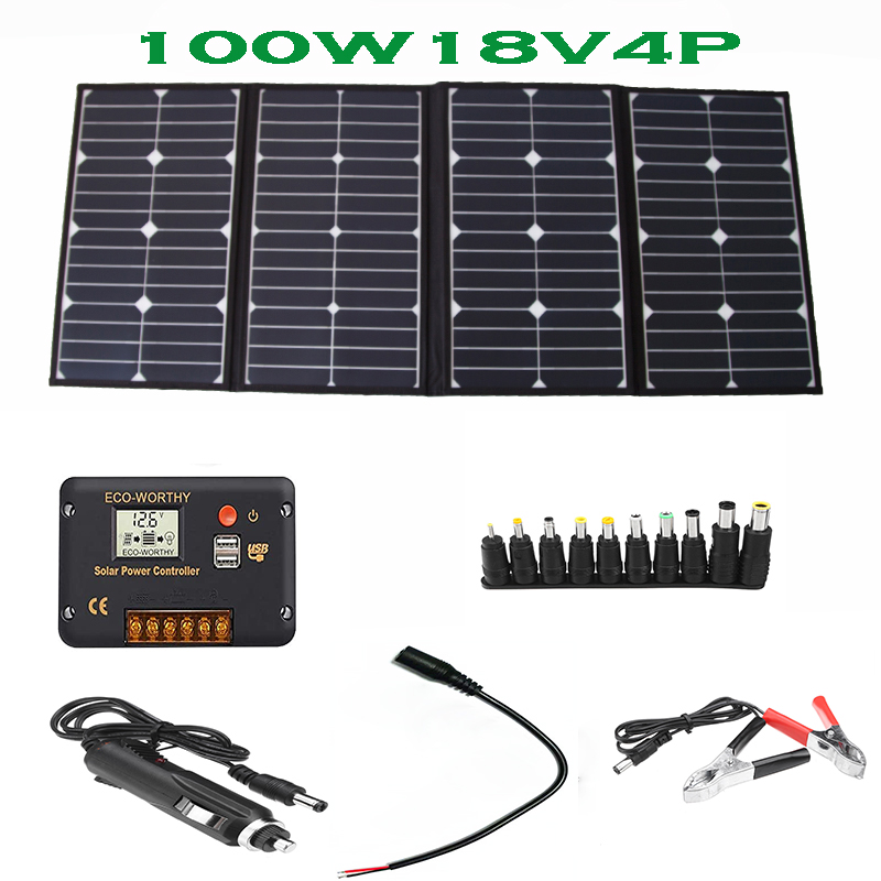 Portable 100 Watt Folding Sola - огляд і ціна Solar Panel