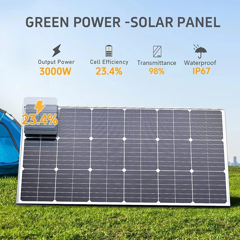 6000W/3000W High-Power Solar P - огляд і ціна Solar Panel 200W