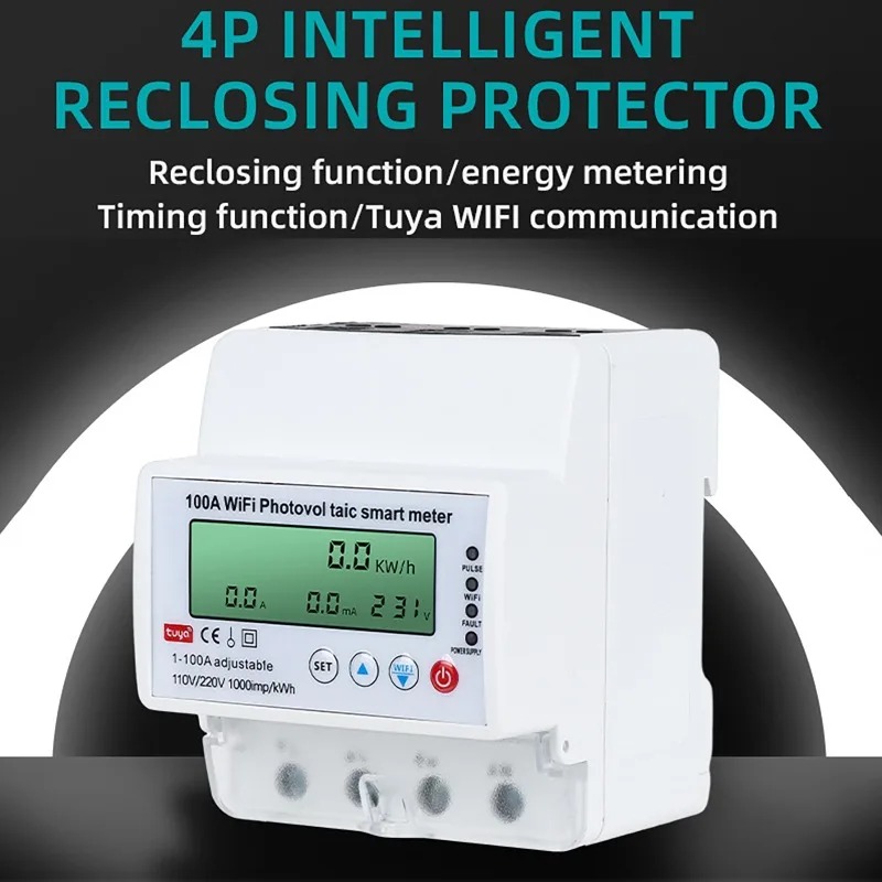 4P 1-100A WiFi Photovoltaic Sm - огляд і ціна Energy Monitor Meter