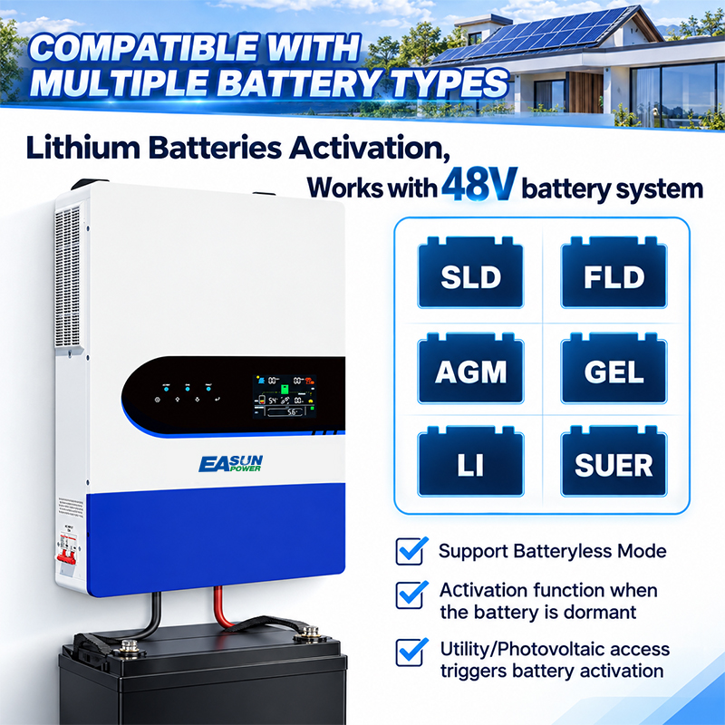 EASUN POWER 12KW Split Phase S - огляд і ціна Charge Controller Solar