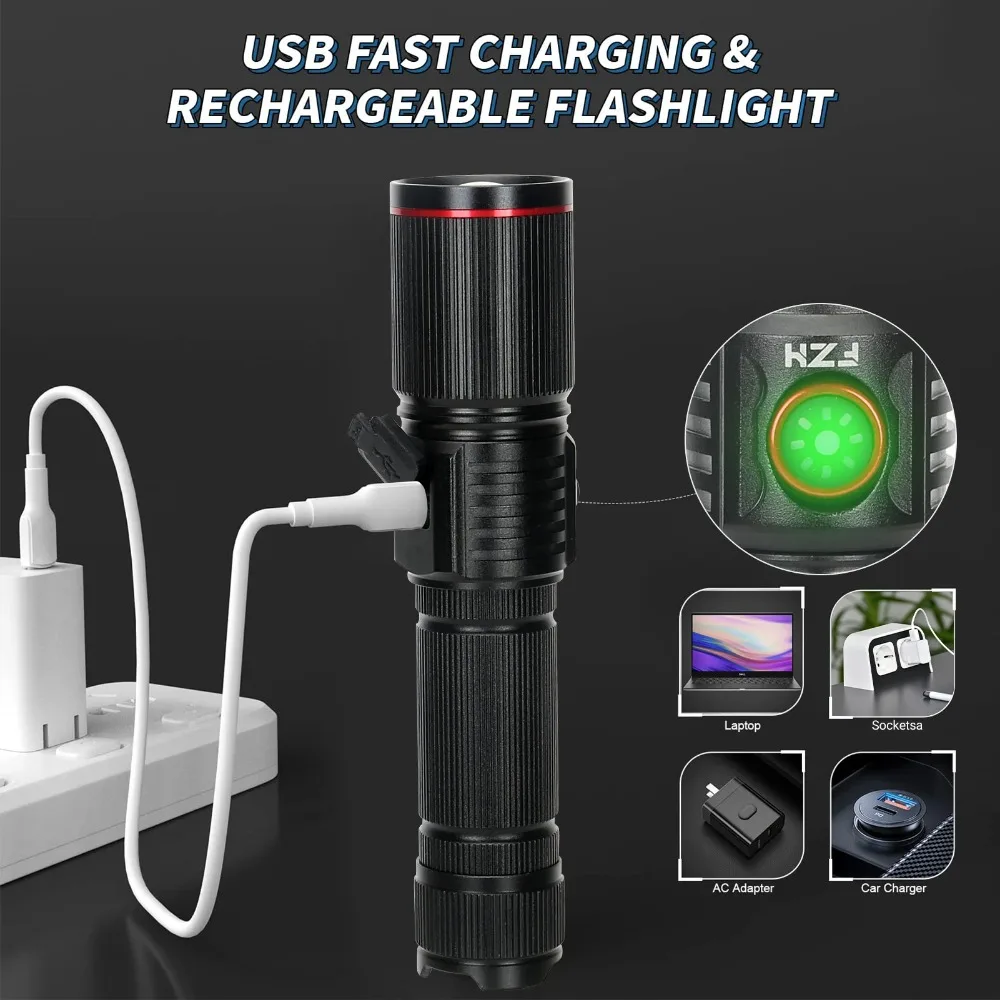 Powerful LED Flashlight Type C - огляд і ціна Energy Monitor Meter